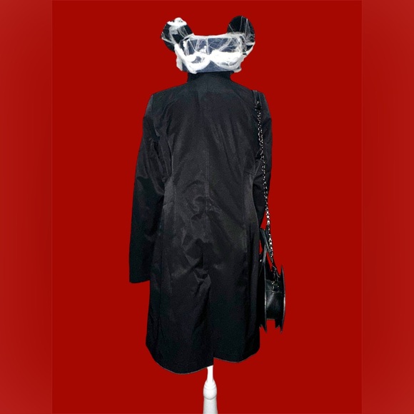 Gothic Dark Academia DKNY Ruffle Coat 🧛🖤🕷️ - Picture 8 of 8